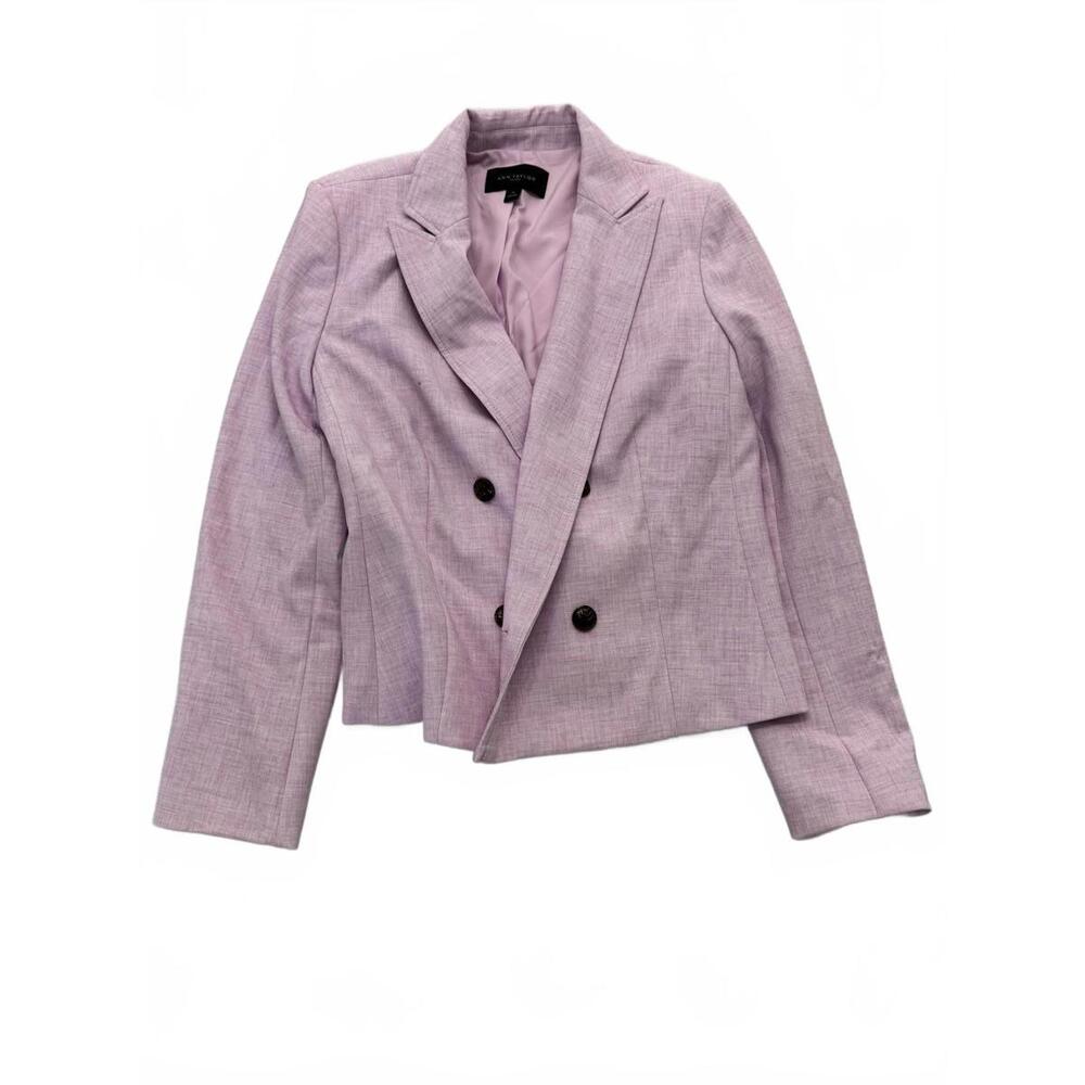 Ann Taylor Factory Women's Lavender Double-Breasted Blazer Size 14